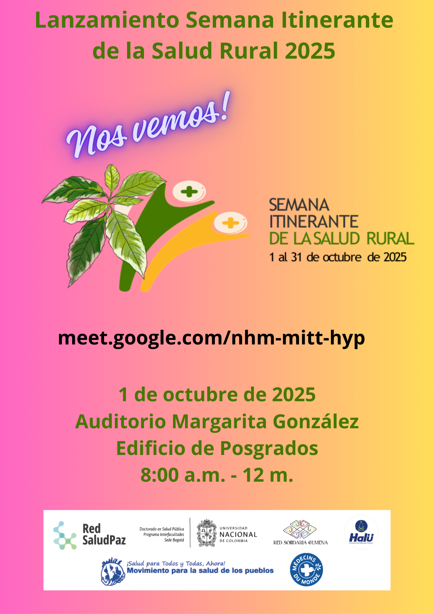Lanzamiento de la 2a. Semana Itinerante de la Salud Rural